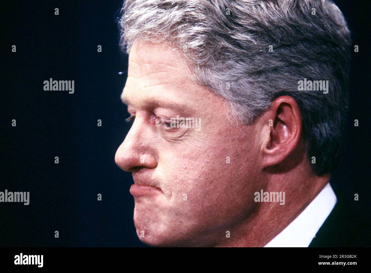 Presidente William Clinton nel gennaio 1998 fotografia di Dennis Brack. 88B Foto Stock