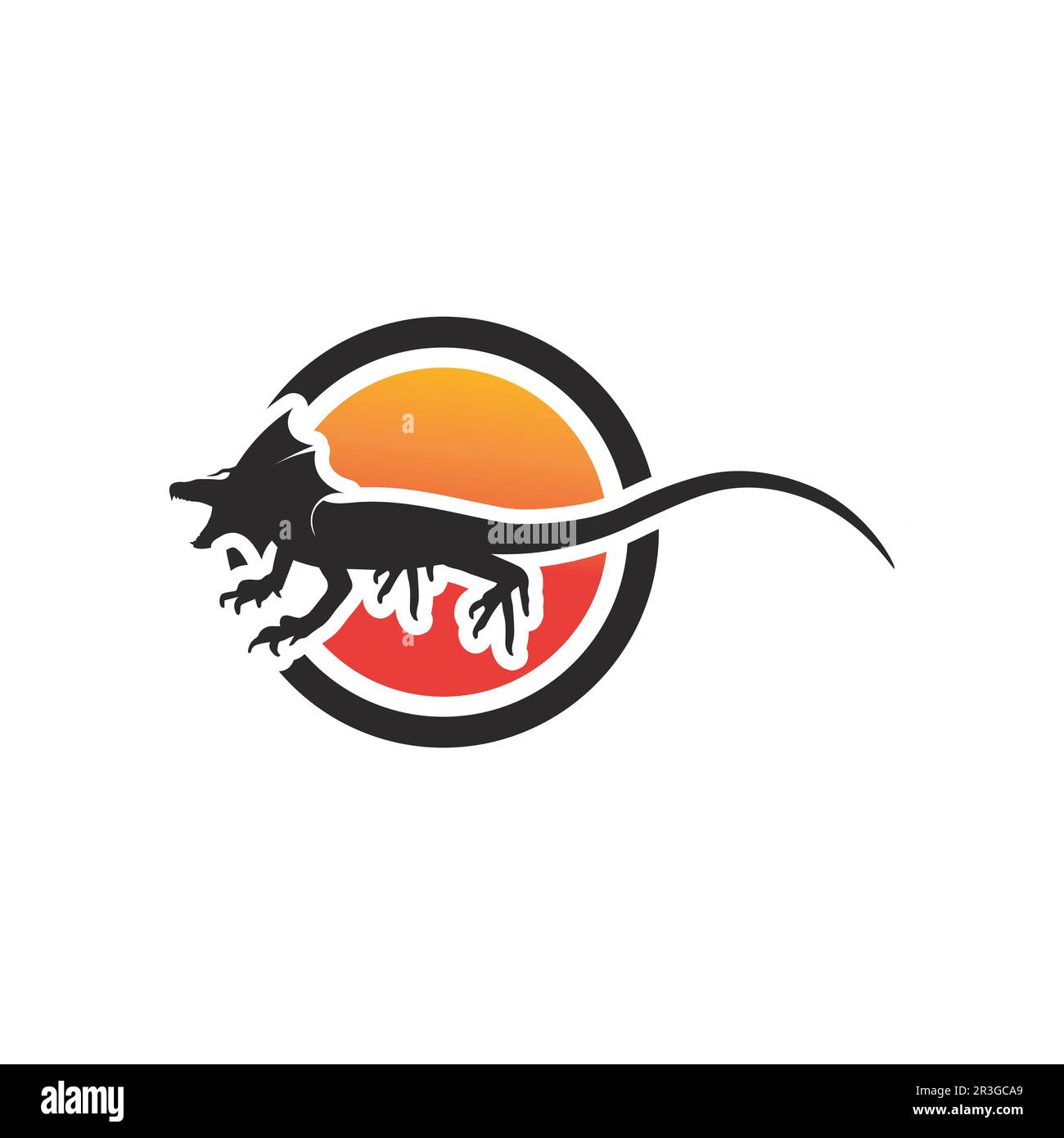 lucertola e animale vettore salamandra gecko coccodrillo e rettili disegno logo illustrazione Illustrazione Vettoriale