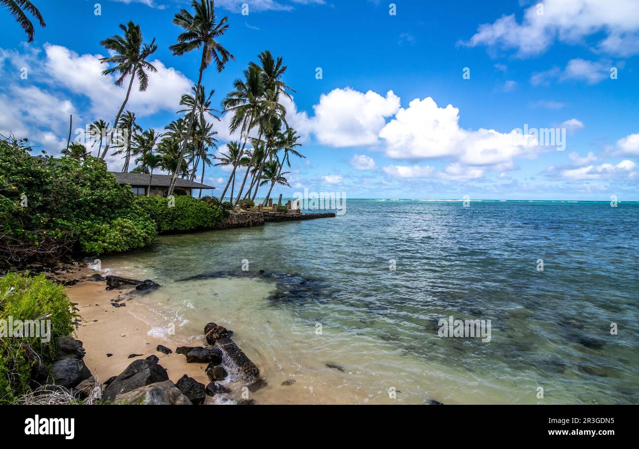 Splendidi paesaggi in Oahu Island, Hawaii Foto Stock