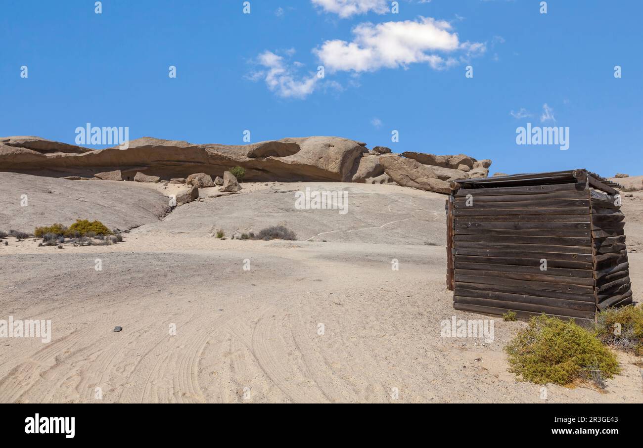 Paesaggio di montagna di piume di uccello, Namibia Foto Stock