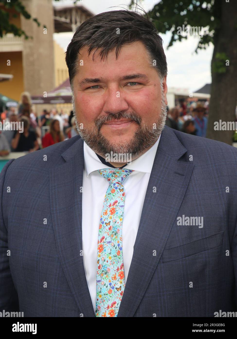 Daniel KrÃ¼ger Association Managing Director German Gallop all'ippodromo di Magdeburg su 09.07.2022 Foto Stock