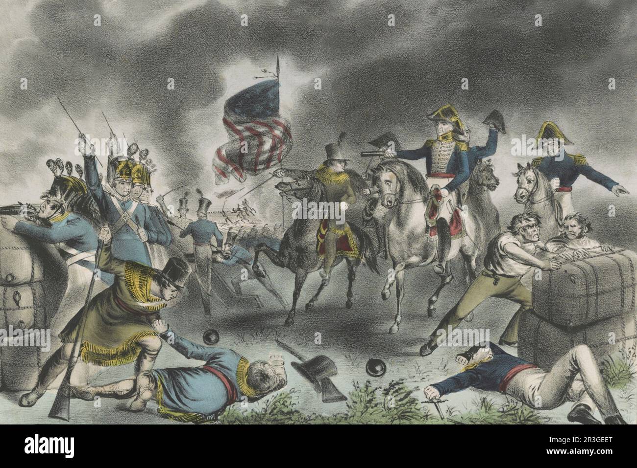 8 gennaio 1814 - la battaglia di New Orleans Foto Stock