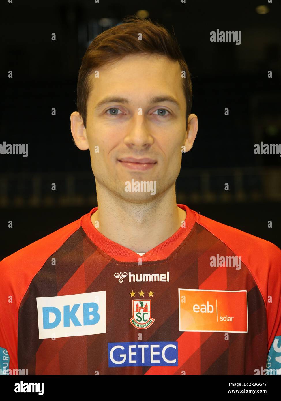 Portiere Nikola Portner SC Magdeburg, 80 LIQUI MOLY HBL Pallamano Bundesliga Stagione 2022-23 Foto Stock