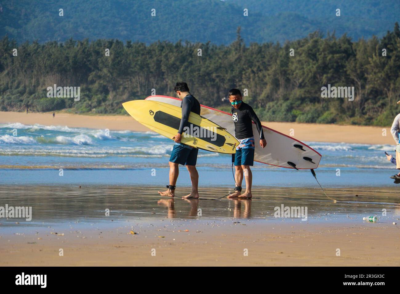 Surf a Hainan Foto Stock