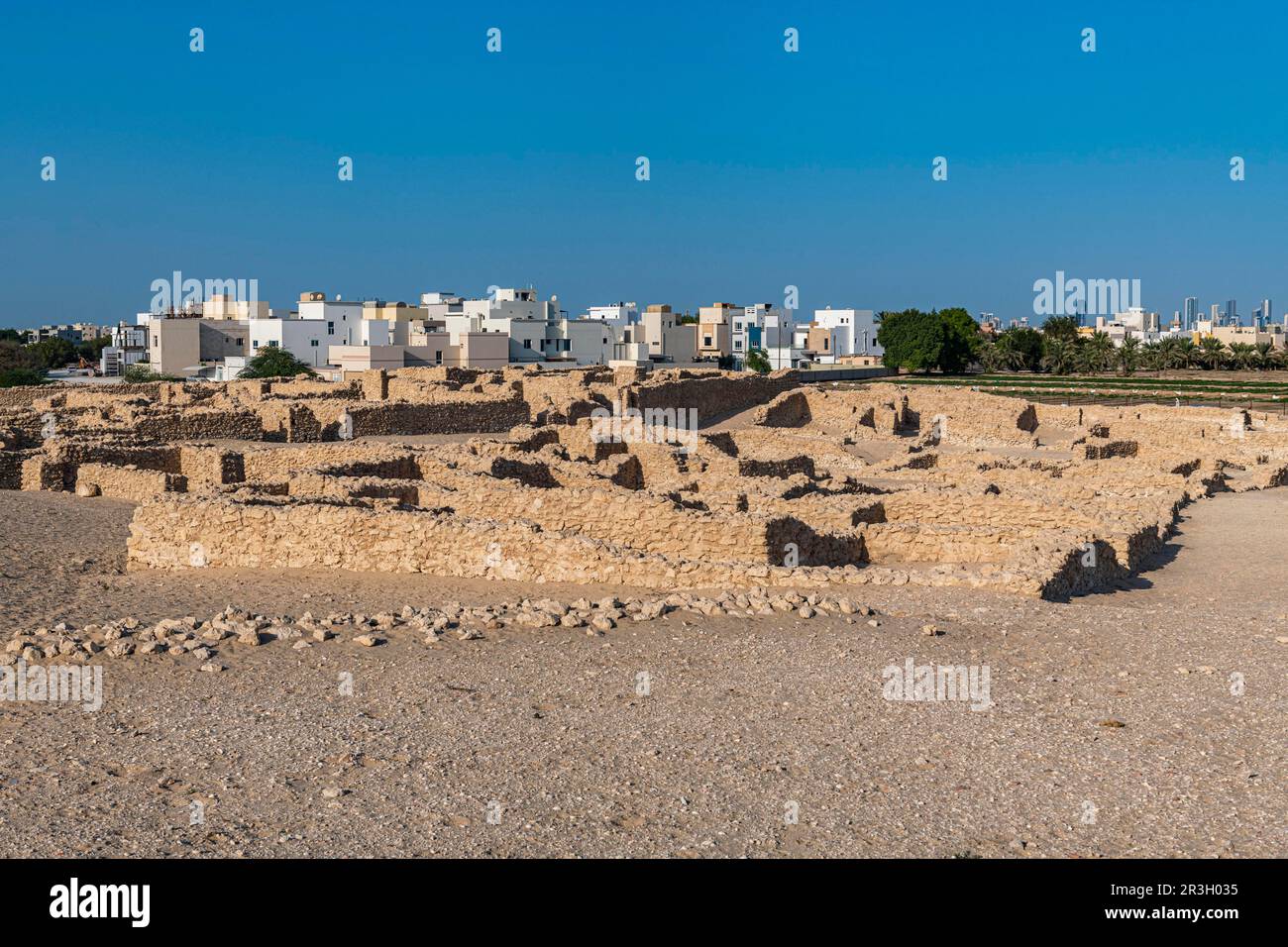 Sito UNESCO Qall'at al-Bahrain o il Bahrain Fort, Regno del Bahrain Foto Stock