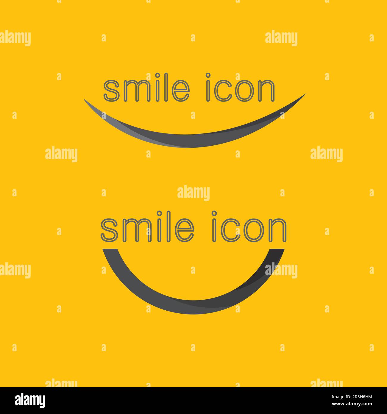 Sorridere icona, sorriso, logo vettore design felice emoticon Business, divertente design e vettore emoticon felicità Illustrazione Vettoriale