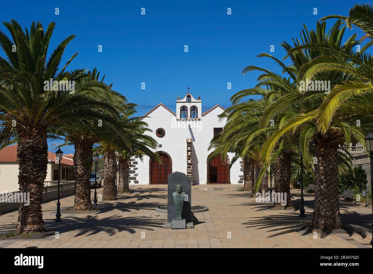 Chiesa di Santo Domingo de Garafia, La Palma Isole Canarie Spagna Foto Stock