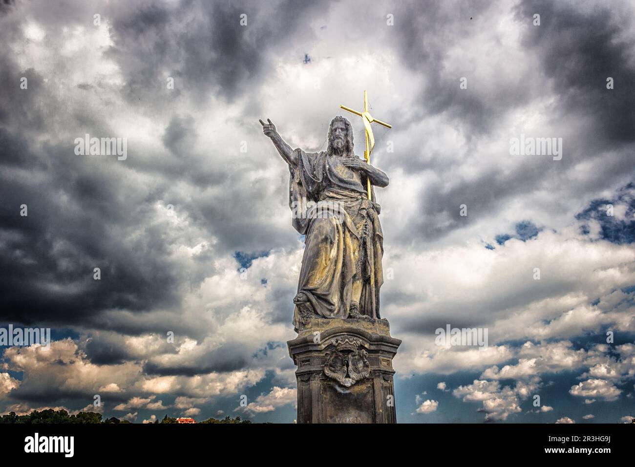 Il Ponte Carlo a Praga Foto Stock