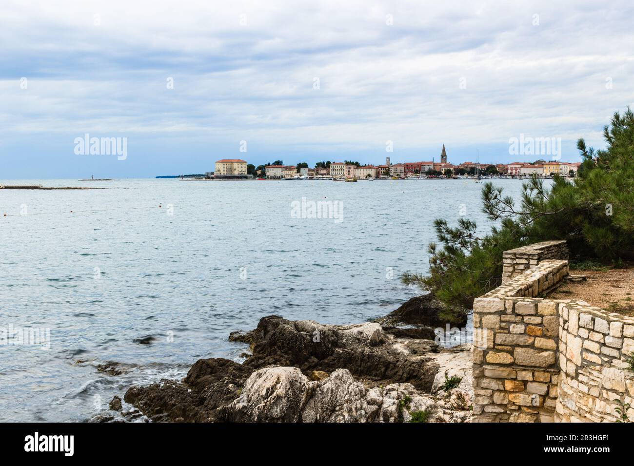 Mare Croato: Costa istriana Foto Stock