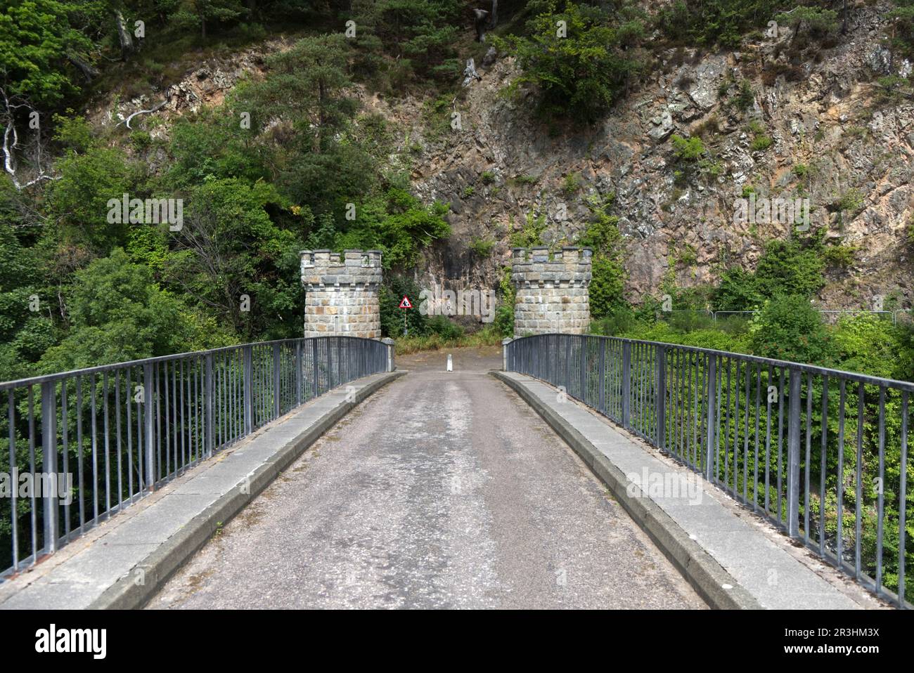 Craigellarchy Bridge, River Spey, Aberlour, Highland, Regno Unito Foto Stock