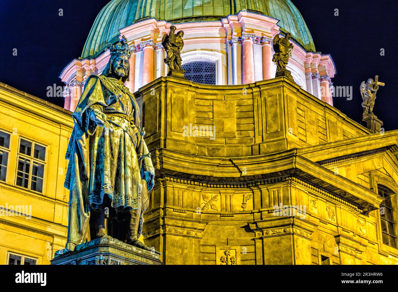 Il Ponte Carlo a Praga Foto Stock