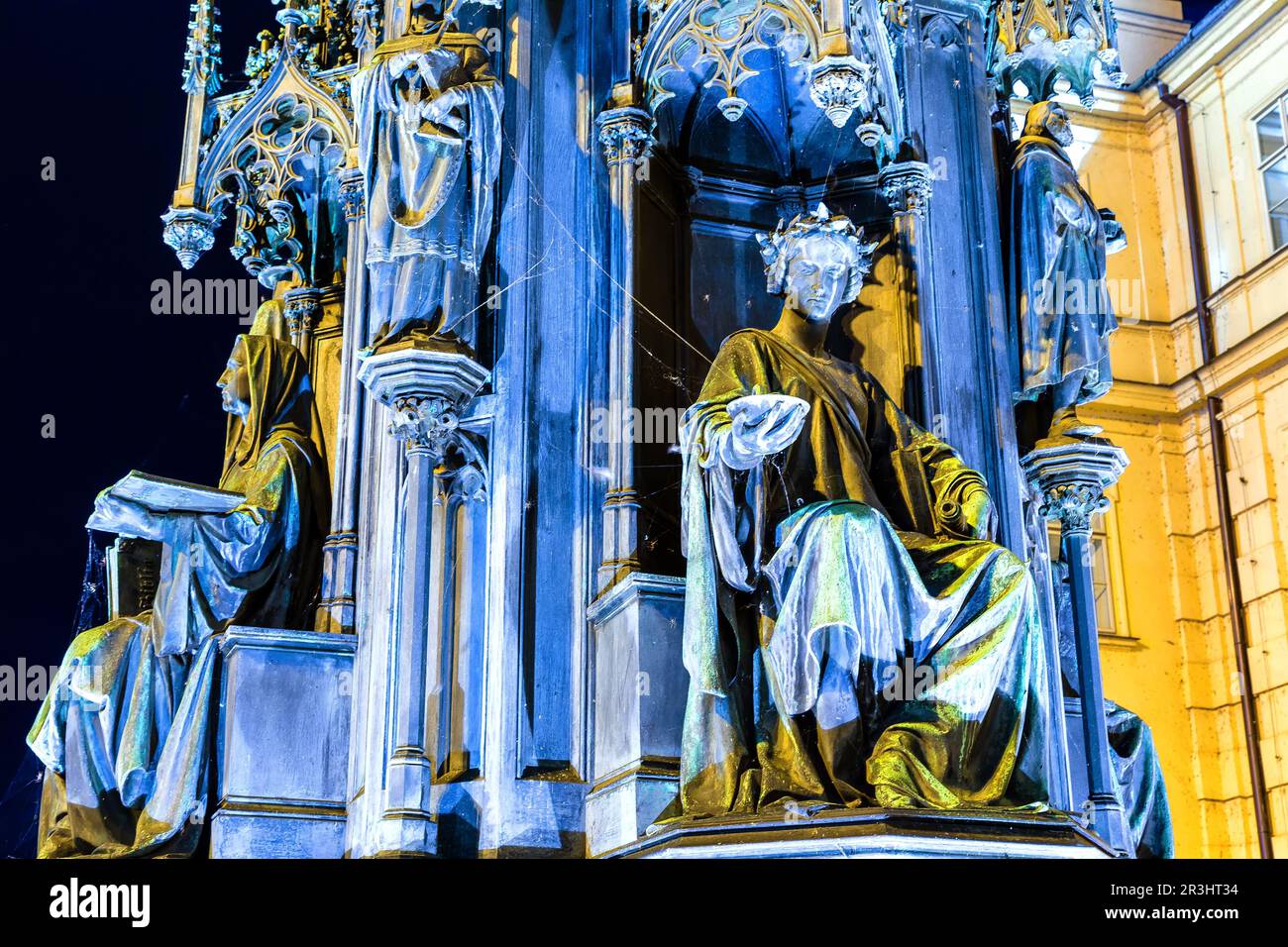 Il Ponte Carlo a Praga Foto Stock