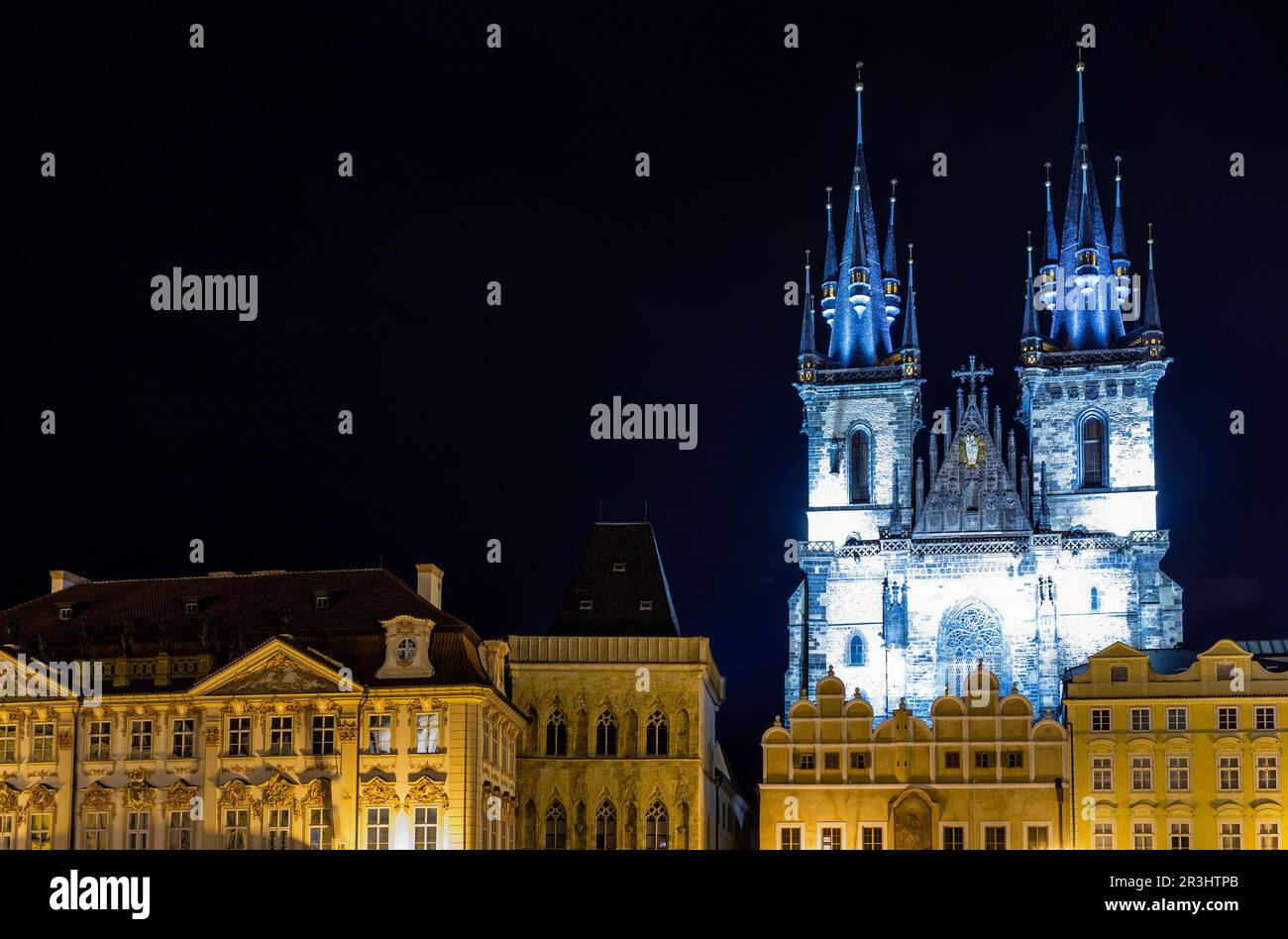 La Chiesa di Madre di Dio di fronte a Tyn Foto Stock