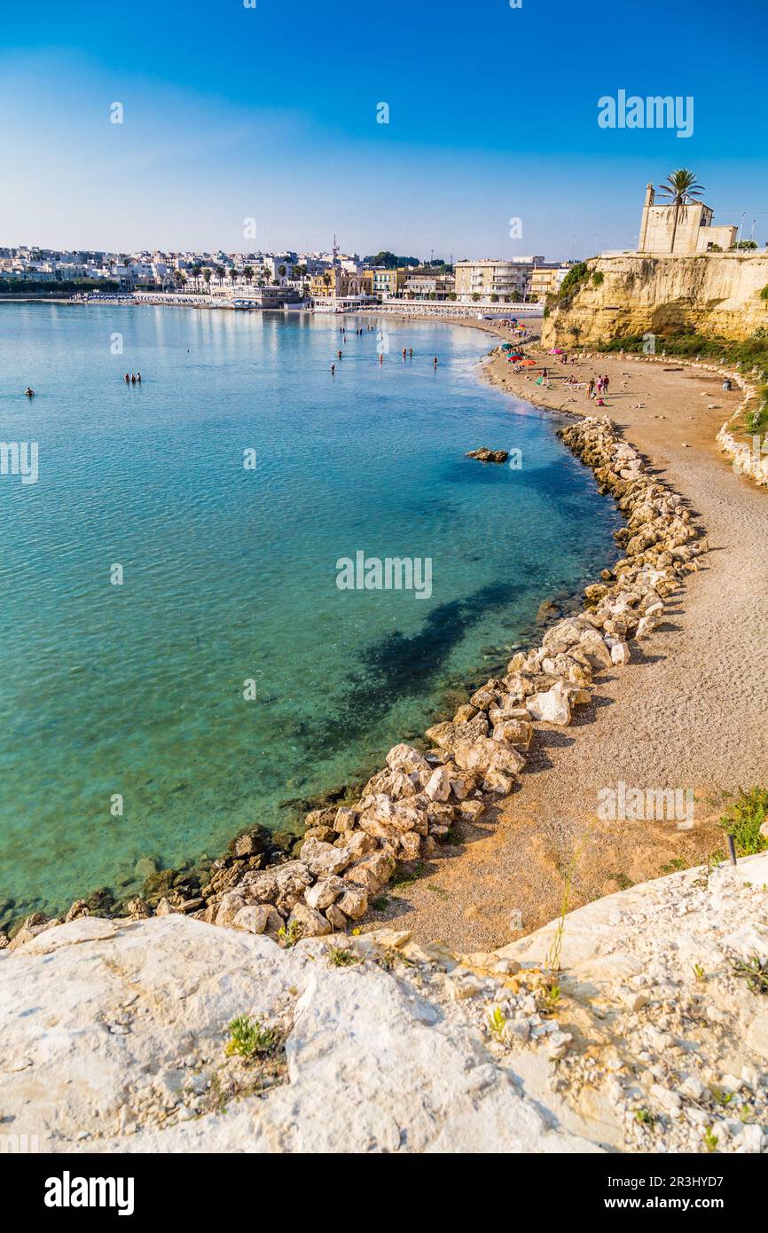 Baia nella penisola del Salento in Italia Foto Stock