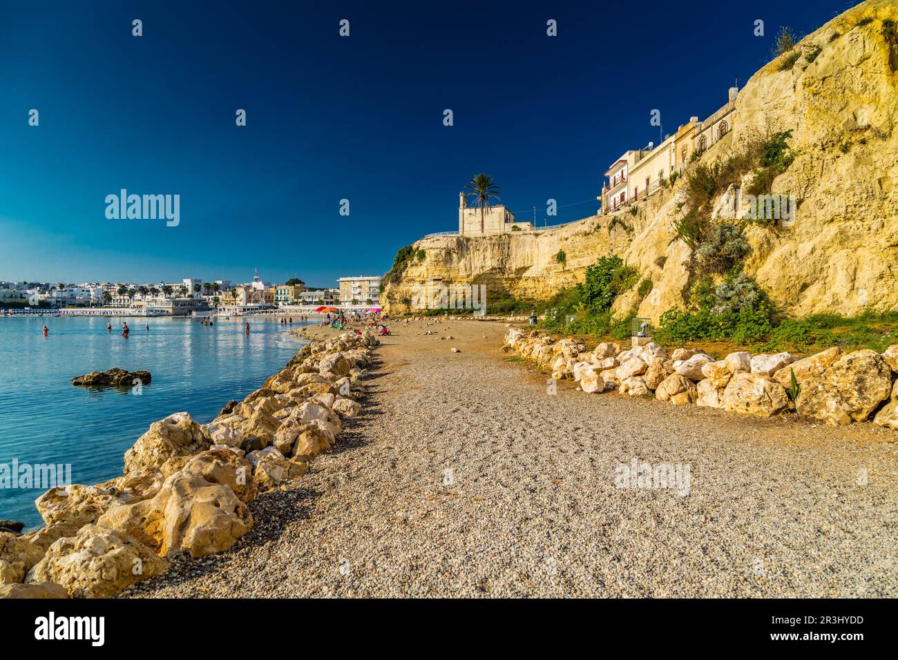 Baia nella penisola del Salento in Italia Foto Stock