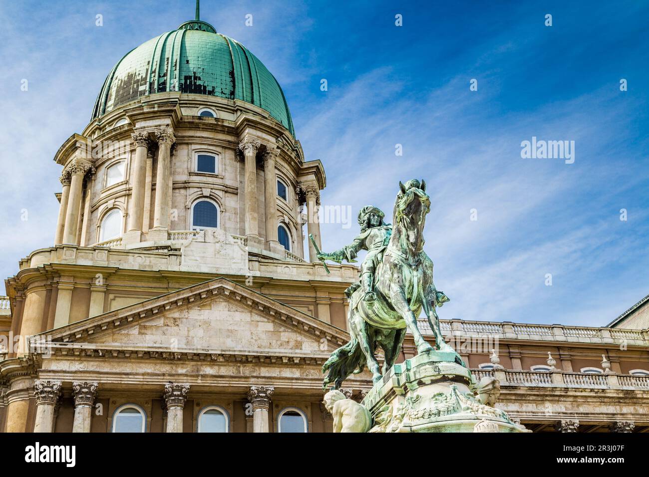 Castello di Buda e Principe Eugenio di Savoia Foto Stock