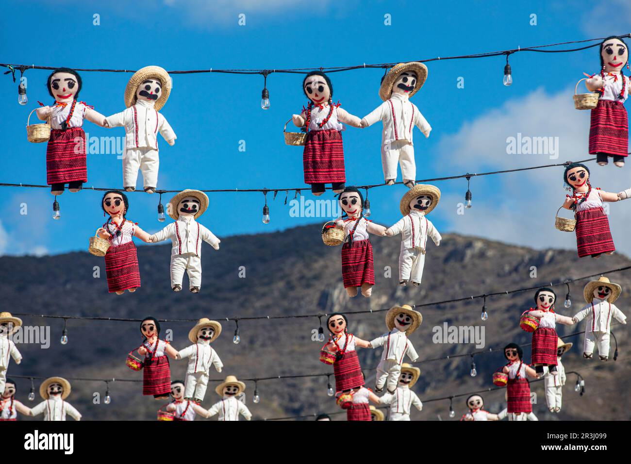 San Pablo Villa de Mitla, Oaxaca, Messico Foto Stock