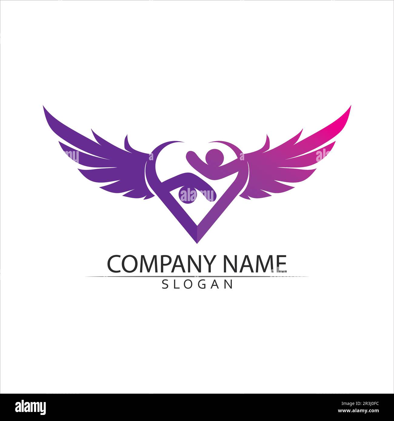 Vector Firma una comunità di adozione madre e la gente cura e coppia Illustrazione Vettoriale