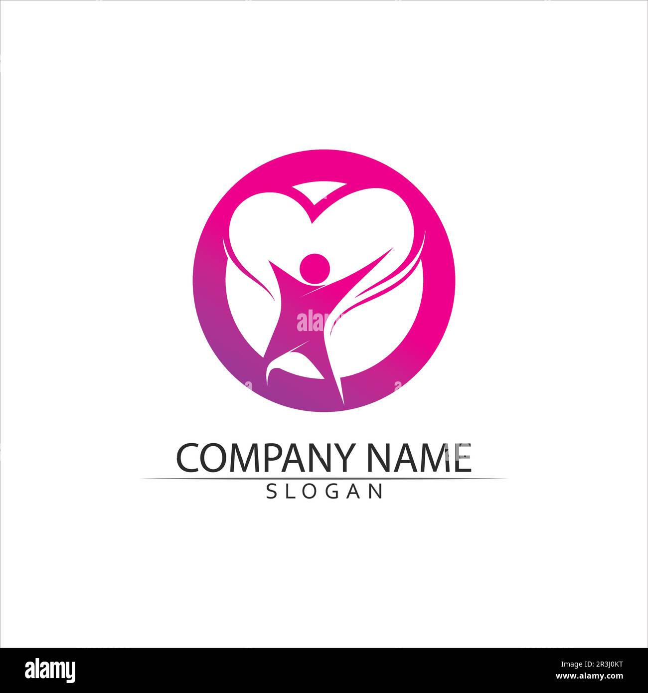 Vector Firma una comunità di adozione madre e la gente cura e coppia Illustrazione Vettoriale