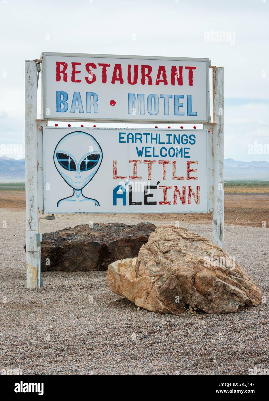 Autostrada extraterrestre o Nevada 375, autostrada in Nevada Foto Stock