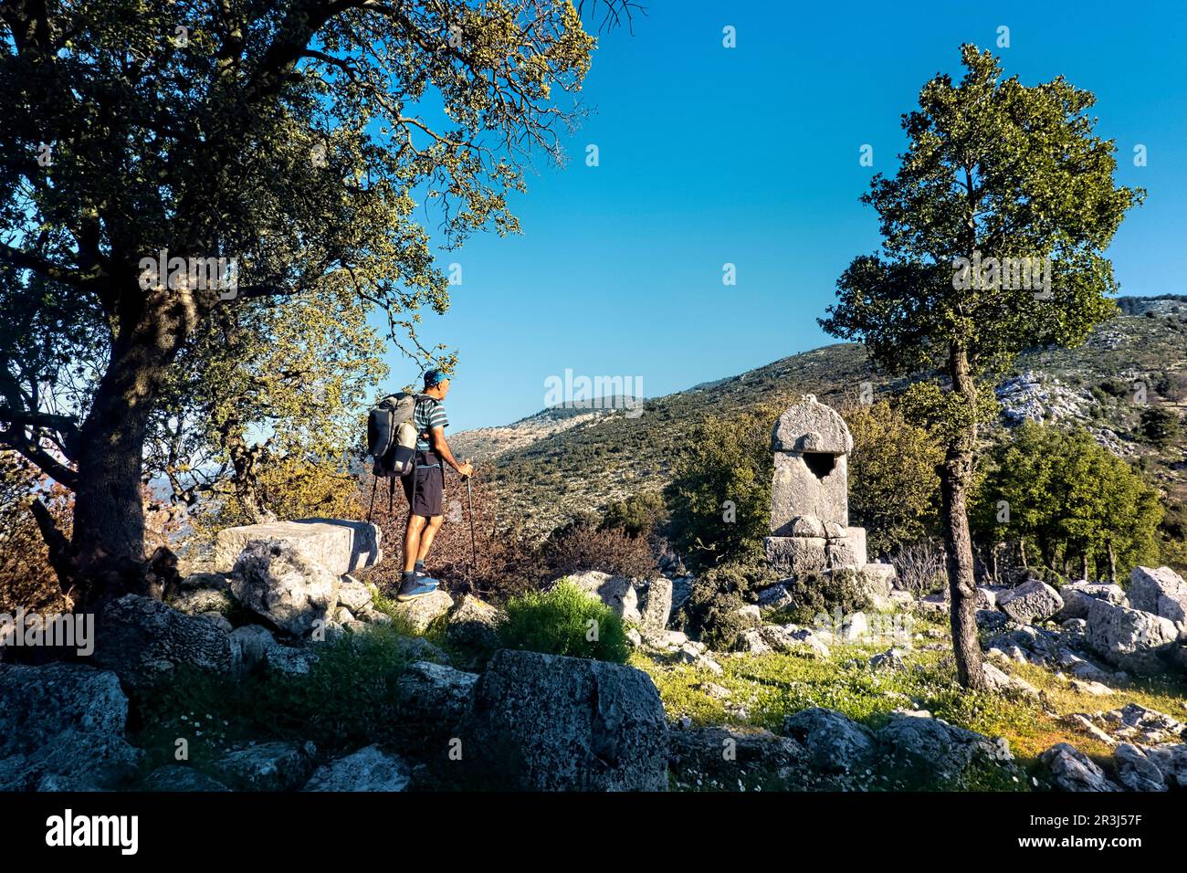 Le rovine di Belos sulla via Licia, Demre, Turchia Foto Stock