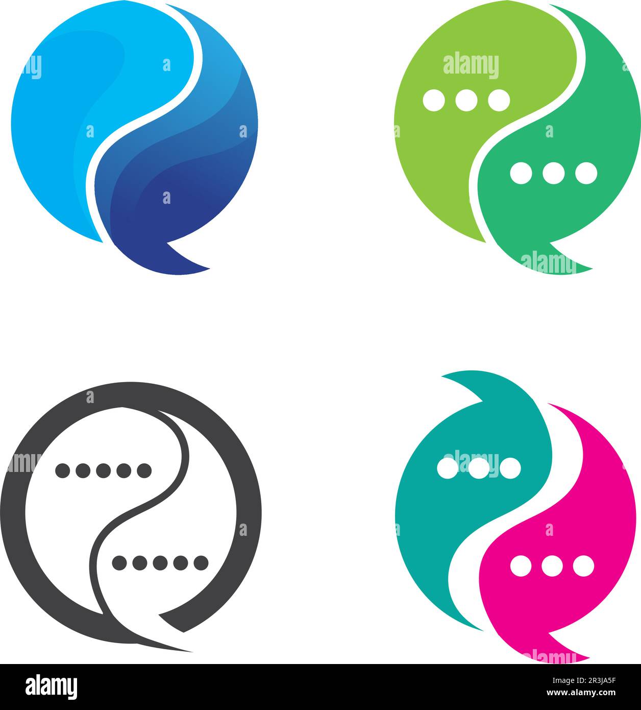 logo vettoriale per chat e messaggi Illustrazione Vettoriale