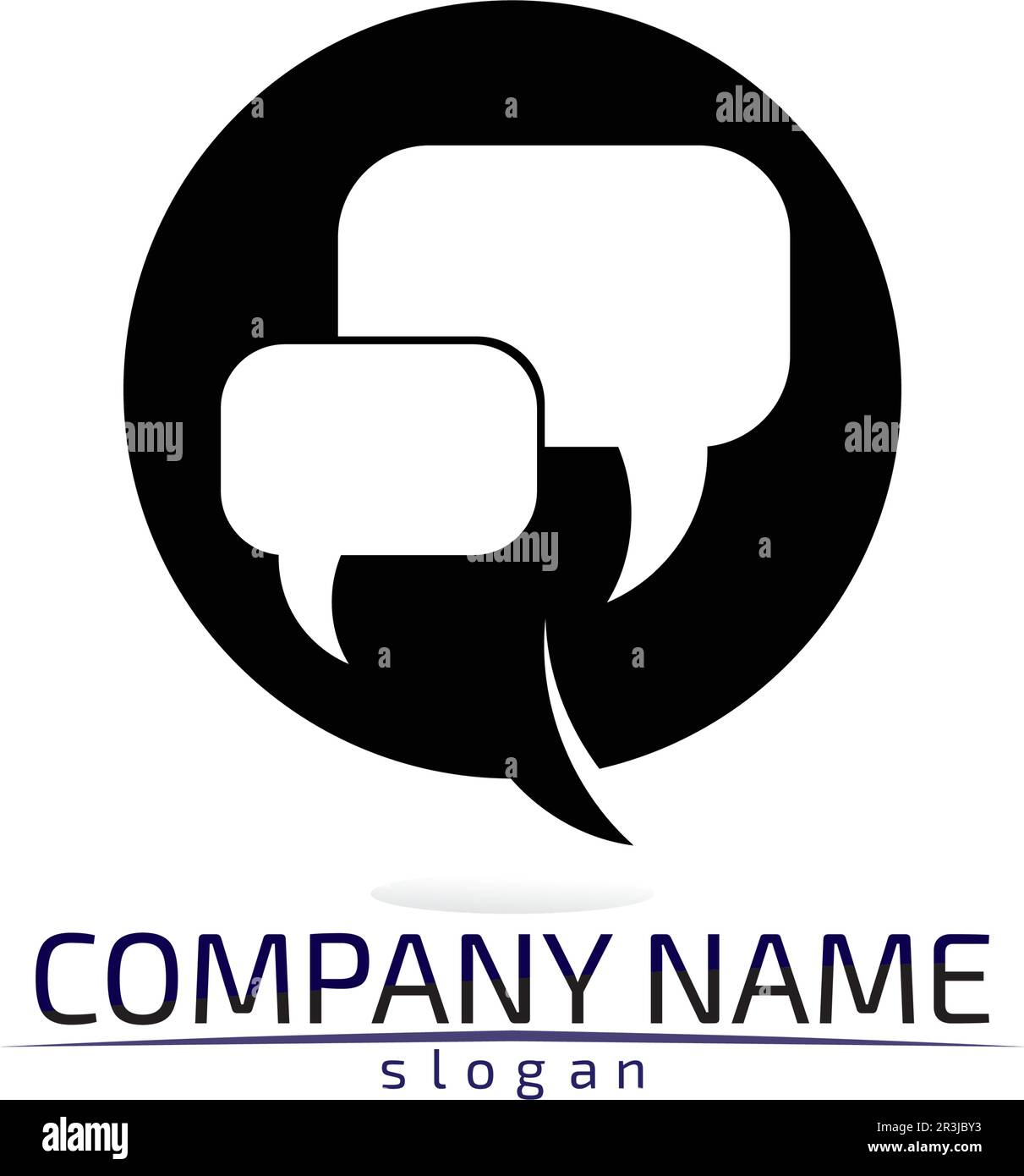 logo vettoriale per chat e messaggi Illustrazione Vettoriale