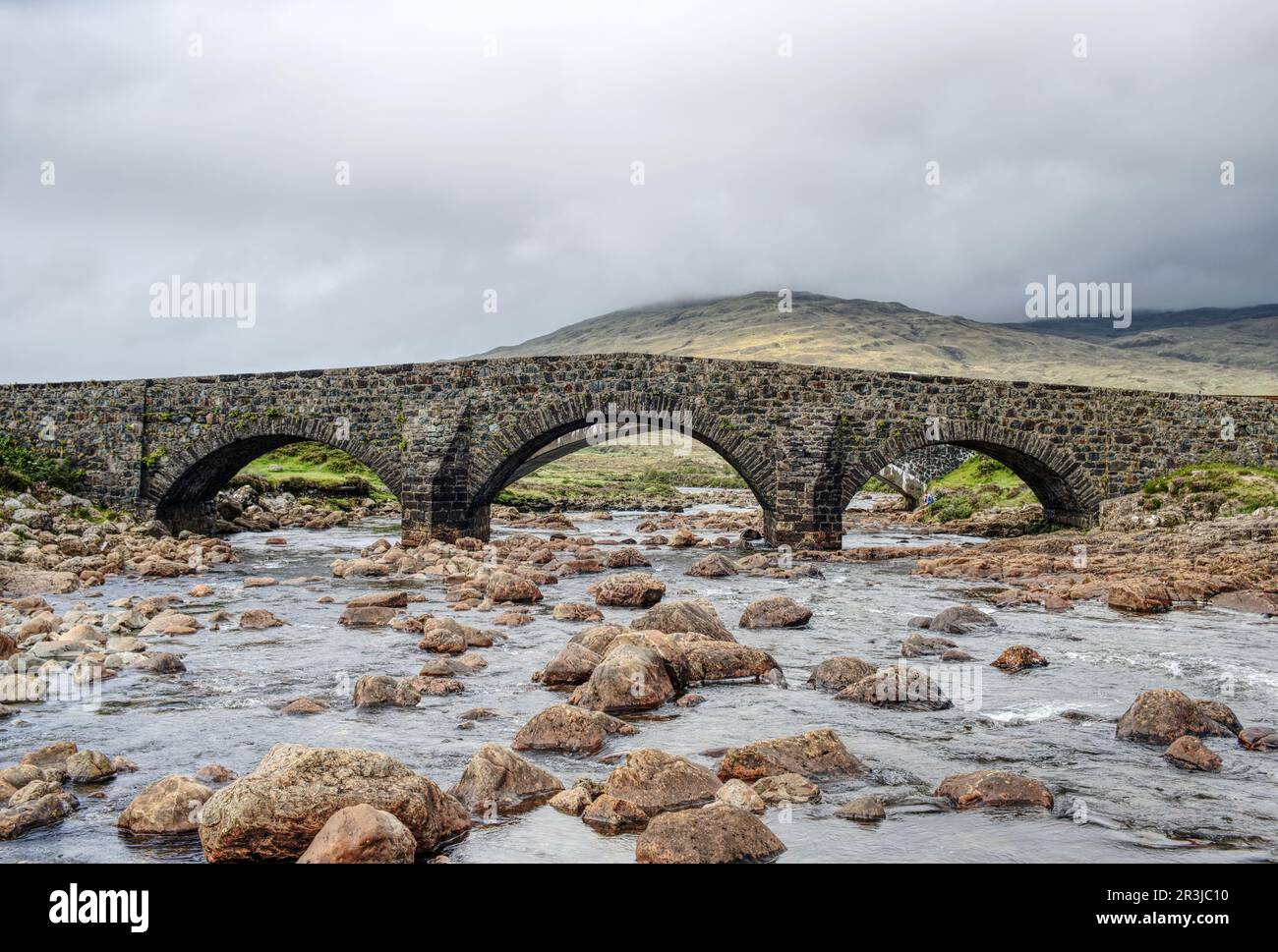 Sligachan, Isola di Skye, Highland, Scozia, Gran Bretagna Foto Stock