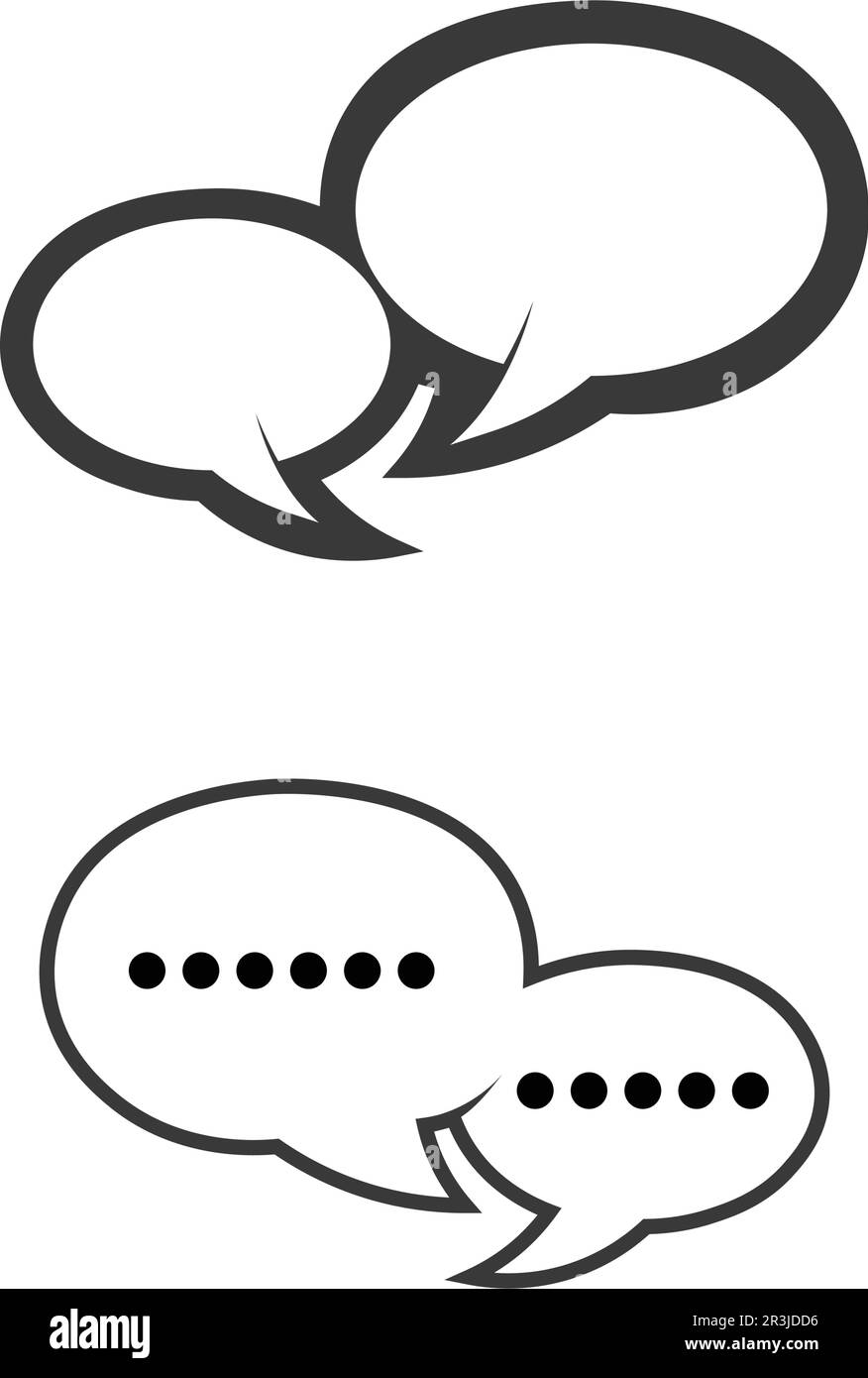 logo vettoriale per chat e messaggi Illustrazione Vettoriale