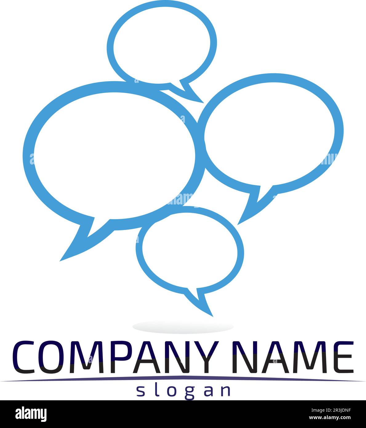 logo vettoriale per chat e messaggi Illustrazione Vettoriale