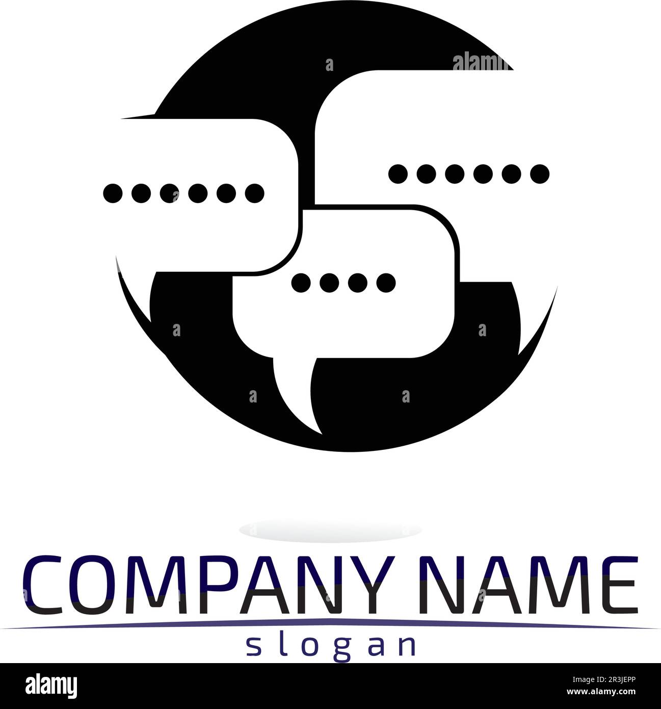 logo vettoriale per chat e messaggi Illustrazione Vettoriale