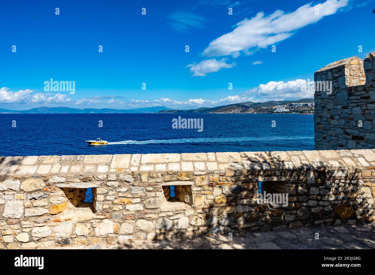 Mar Egeo costa turca Kusadasi Foto Stock