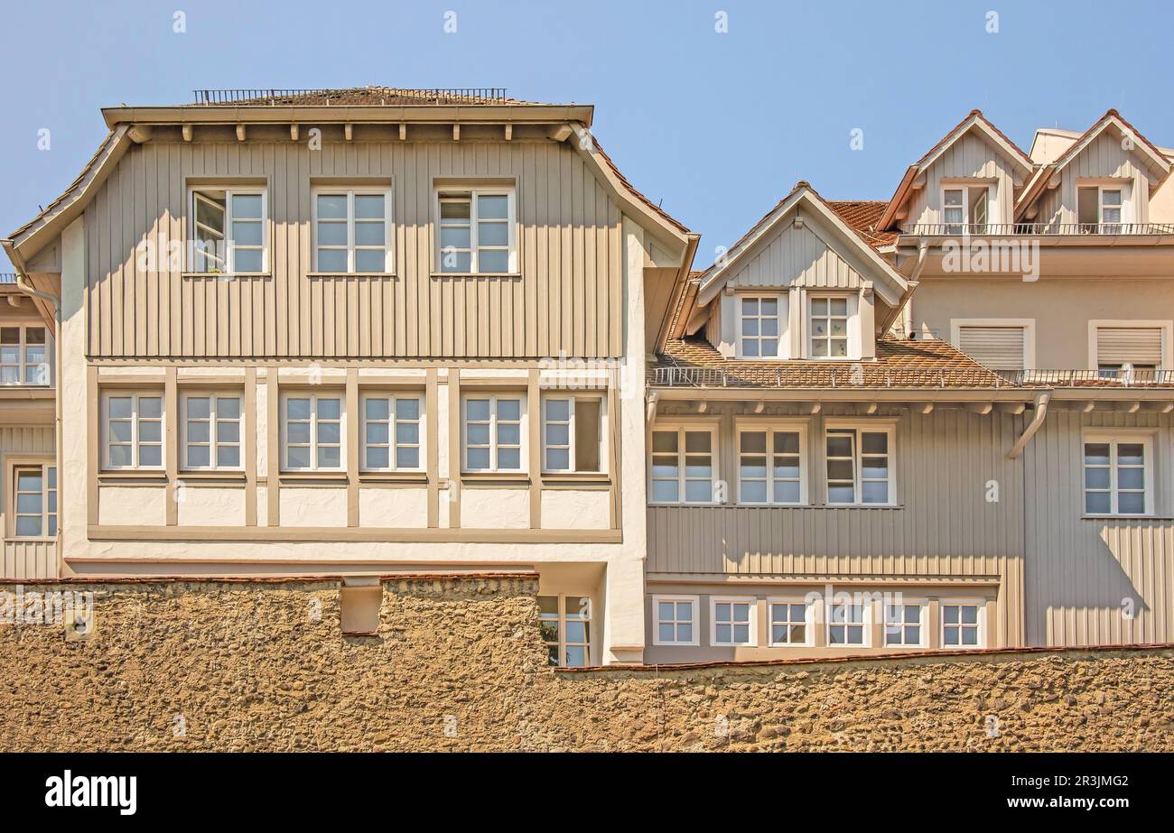 Mura della città di Radolfzell sul lago di Costanza Foto Stock