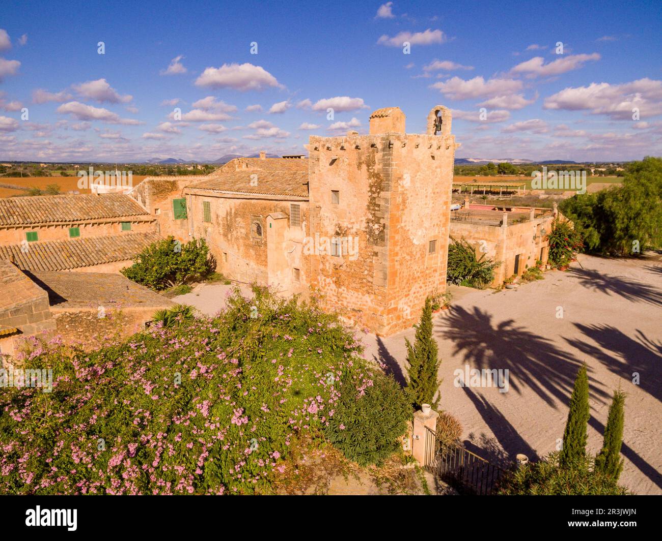 Figlio Catlar, antigua possessió fortificada, termino de Campos, Maiorca, isole Baleari, Spagna. Foto Stock