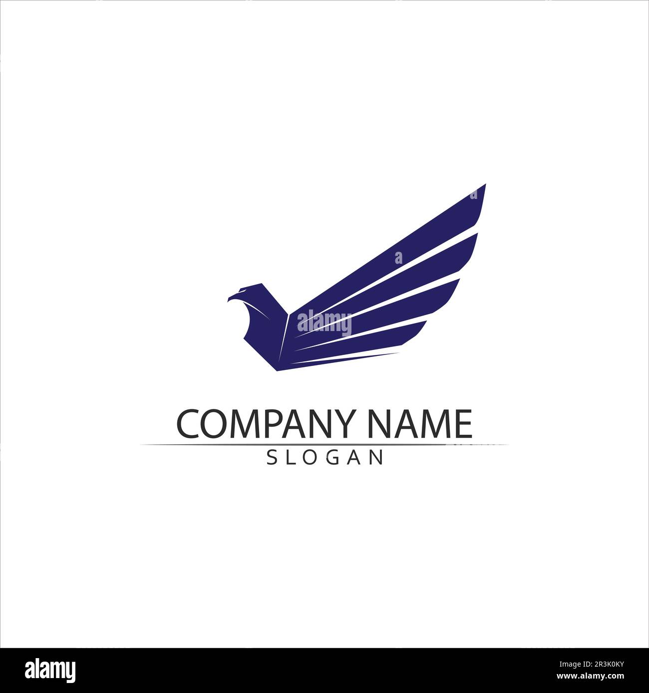 Falcon modello Logo illustrazione vettoriale design Illustrazione Vettoriale