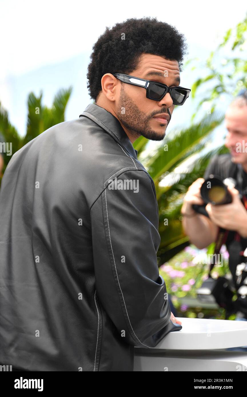 Abel 'The Weeknd' Tesfaye beim Photocall zur HBO-Dramaserie 'The Idol' auf dem Festival de Cannes 2023 / 76. Internationale Filmfestspiele von Cannes am Palais des Festivals. Cannes, 23.05.2023 Foto Stock