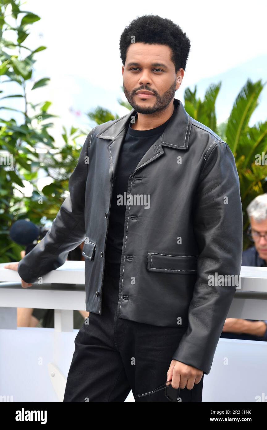 Abel 'The Weeknd' Tesfaye beim Photocall zur HBO-Dramaserie 'The Idol' auf dem Festival de Cannes 2023 / 76. Internationale Filmfestspiele von Cannes am Palais des Festivals. Cannes, 23.05.2023 Foto Stock