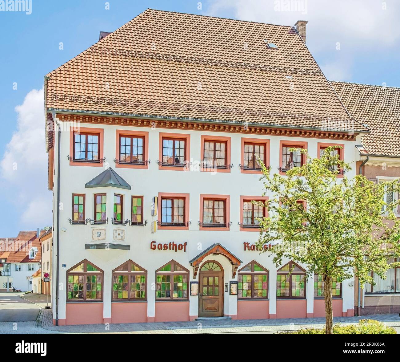 Gasthof Ratsstube, HÃ¼fingen, Foresta Nera-distretto di Baar Foto Stock