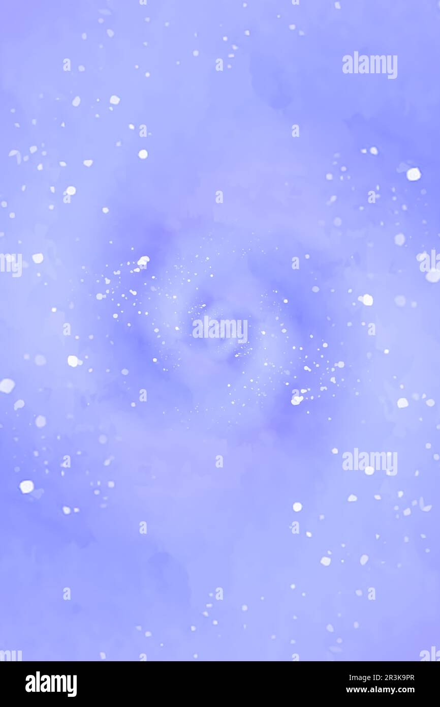 Cravatta colore sfondo con viola spyral - watercolor grafica design. Foto Stock