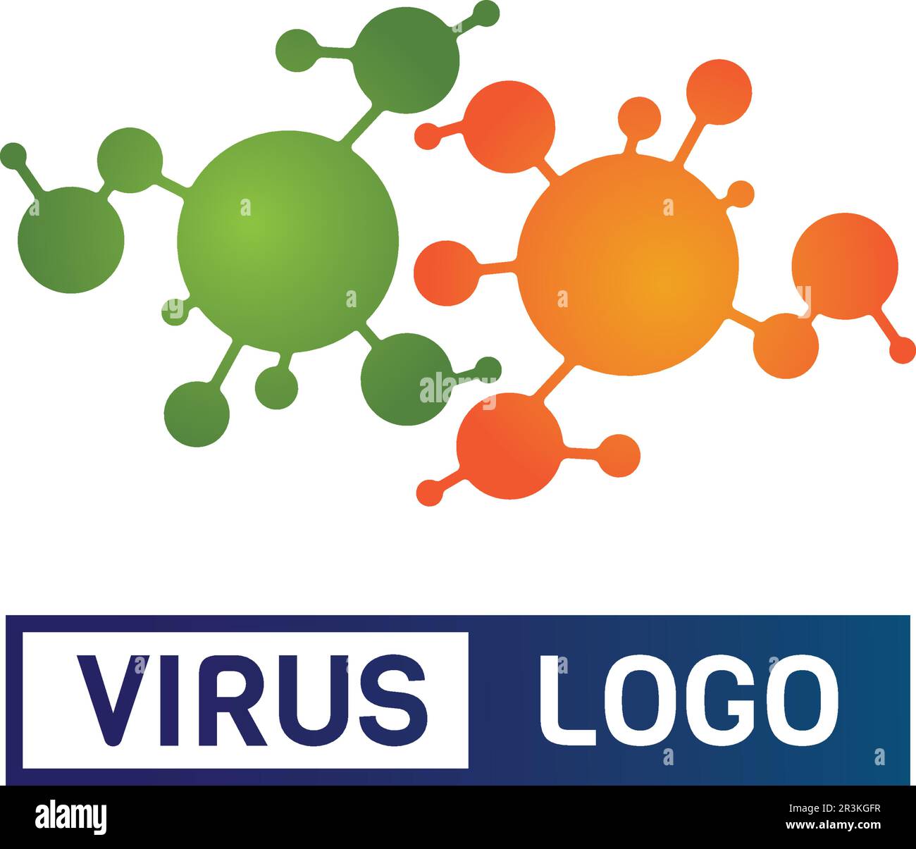 virus corona virus vettore e maschera design logo vettore virale e simbolo icona design Illustrazione Vettoriale