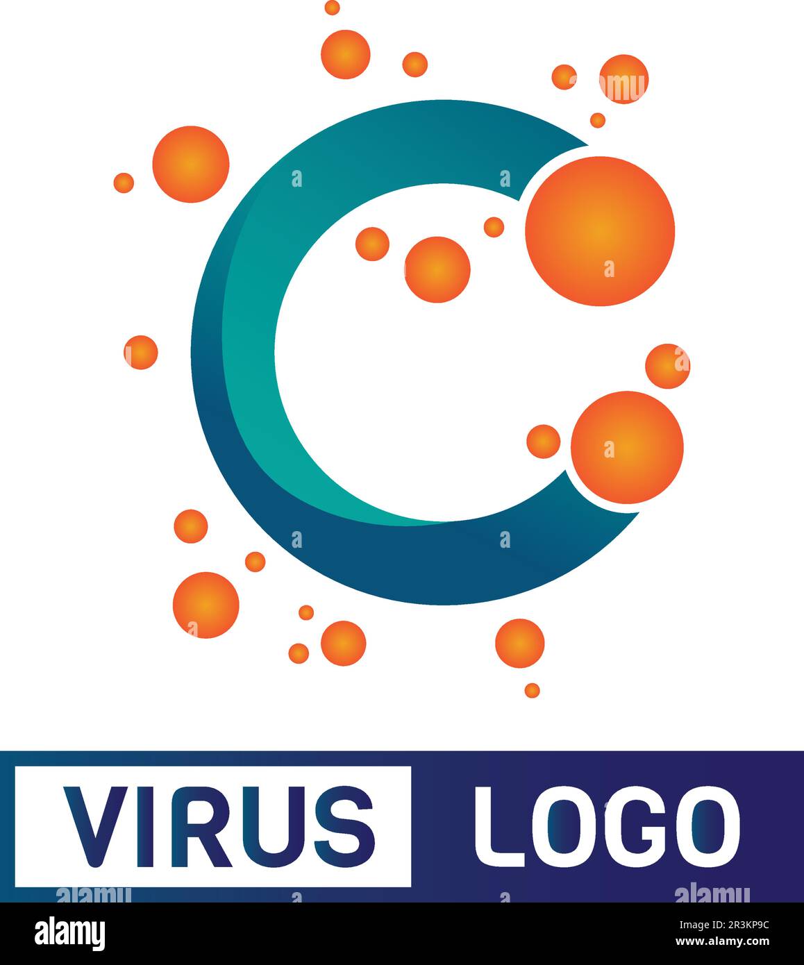 virus corona virus vettore e maschera design logo vettore virale e simbolo icona design Illustrazione Vettoriale