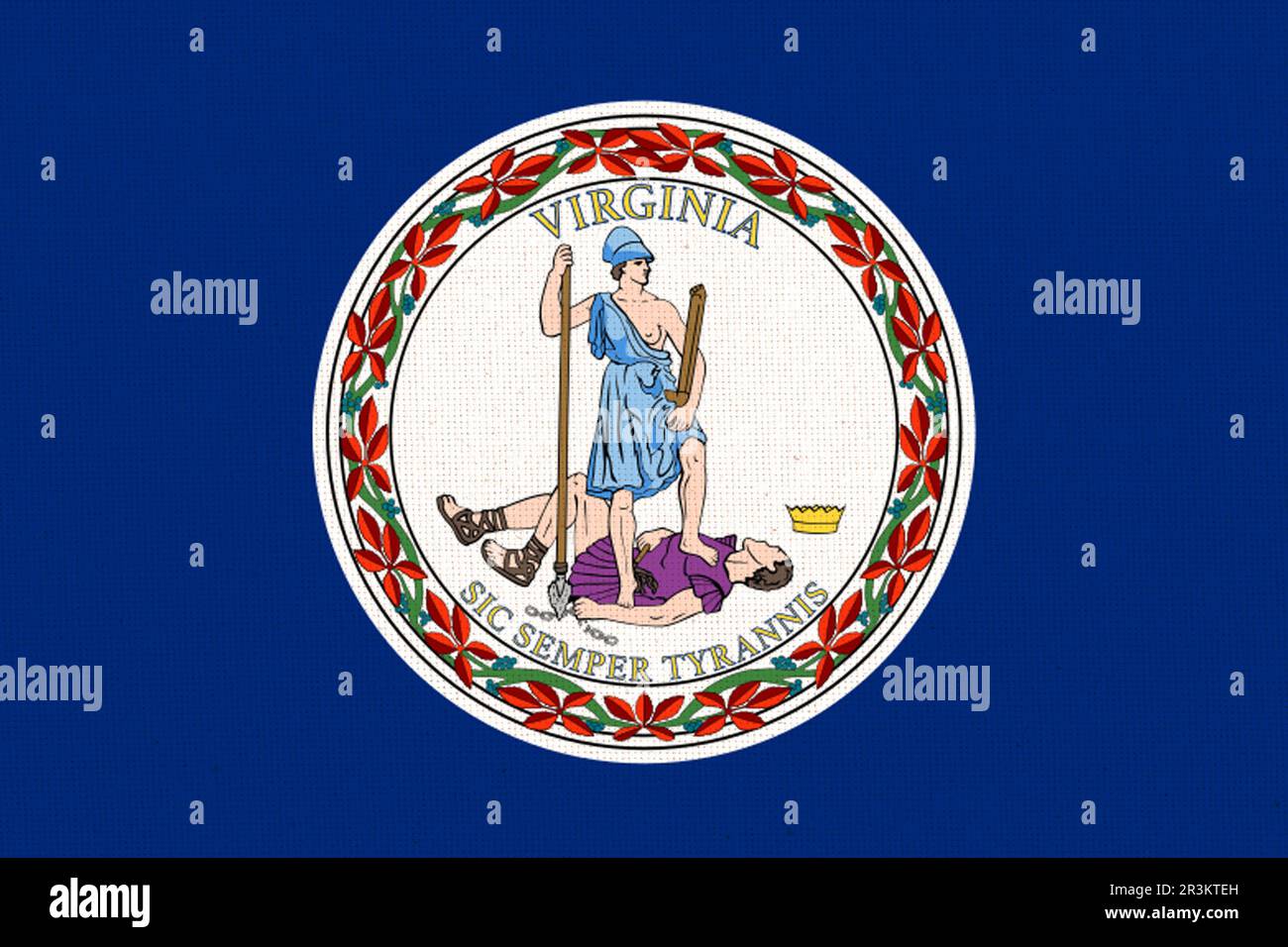 Bandiera del Vermont. Bandiera dello stato americano Vermont. Simbolo del Vermont. Stato americano Foto Stock