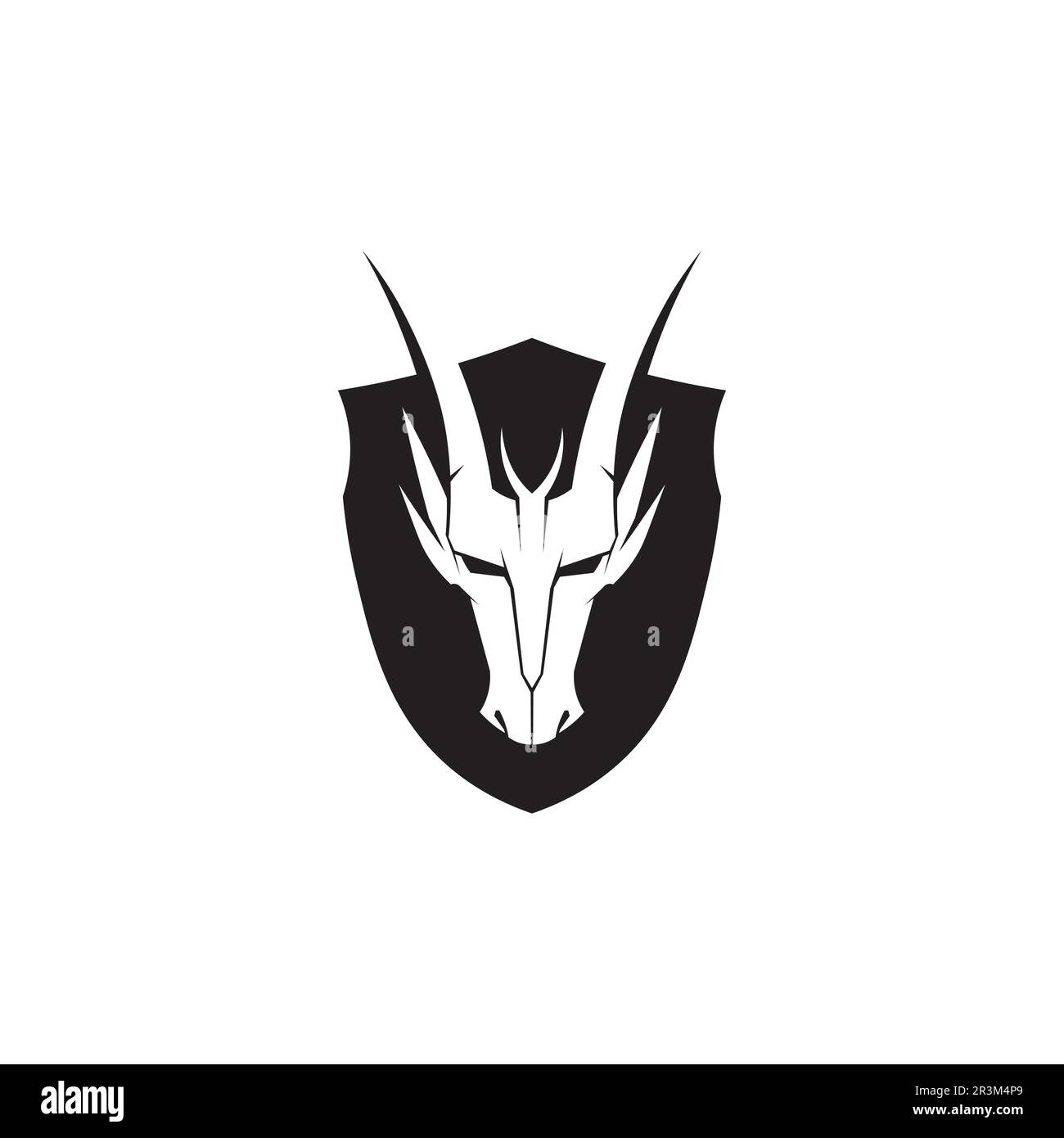 Dragon icona vettore illustrazione logo design template Illustrazione Vettoriale