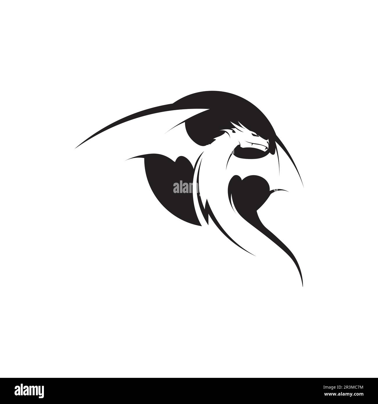 Dragon icona vettore illustrazione logo design template Illustrazione Vettoriale