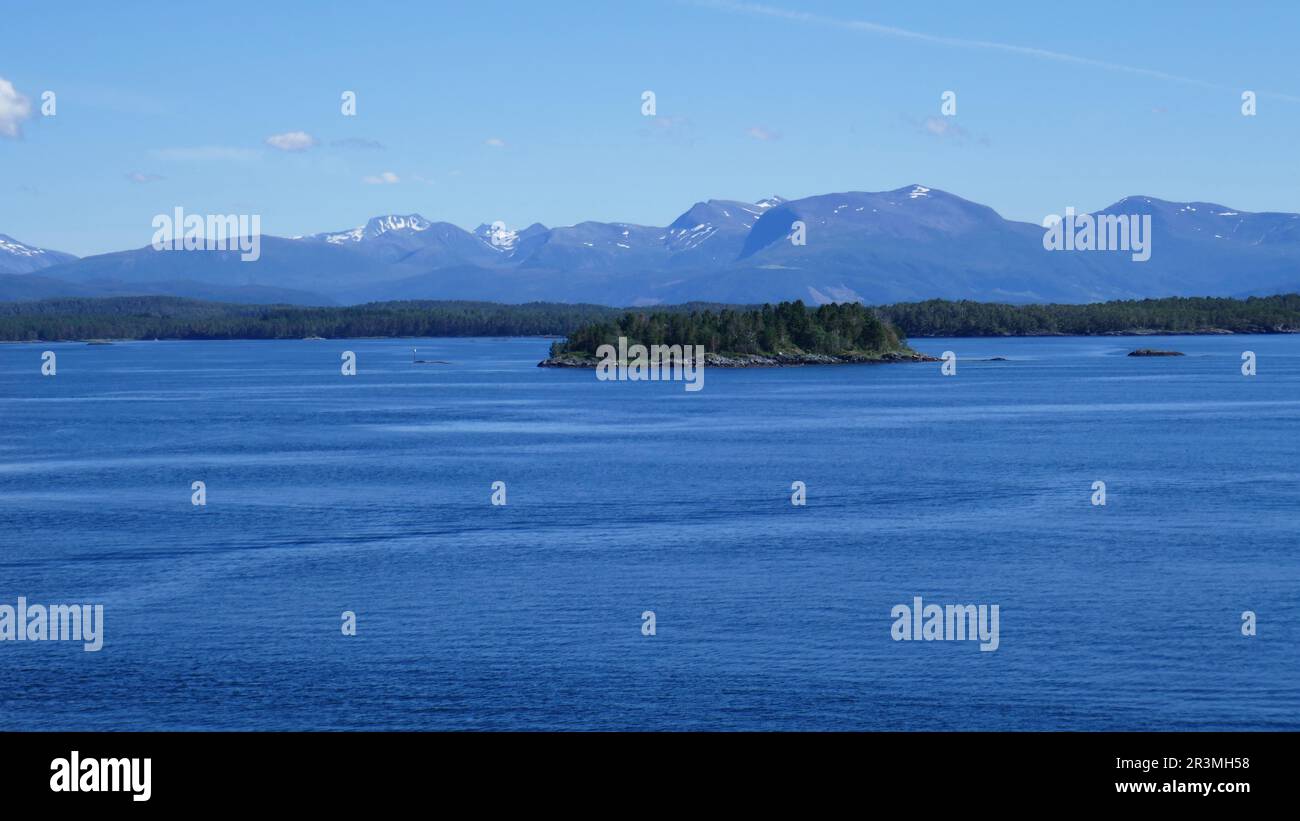 Isole dell'arcipelago di Moldefjord, Norvegia Foto Stock