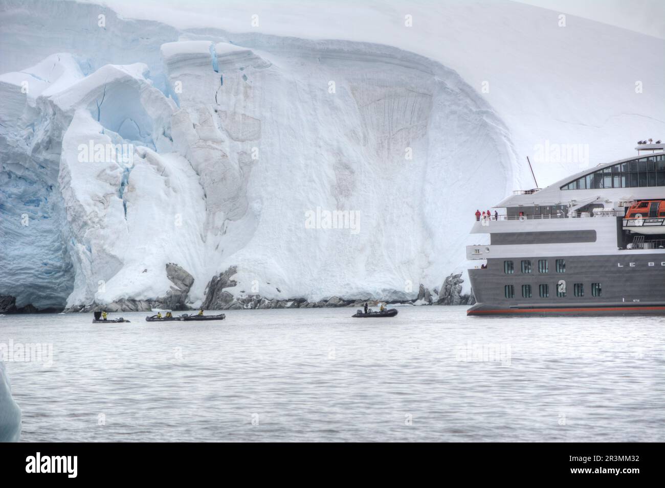 Yacht Ponant le Boreal su una crociera in Antartide Foto Stock