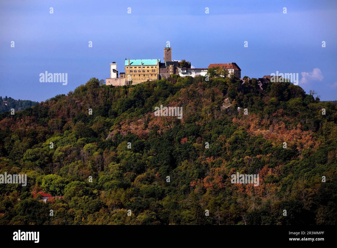 Wartburg, Foresta della Turingia, Eisenach, Turingia, Germania, Europa Foto Stock