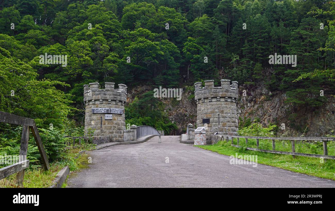 Il Ponte Craigellachie vicino Aberlour Foto Stock