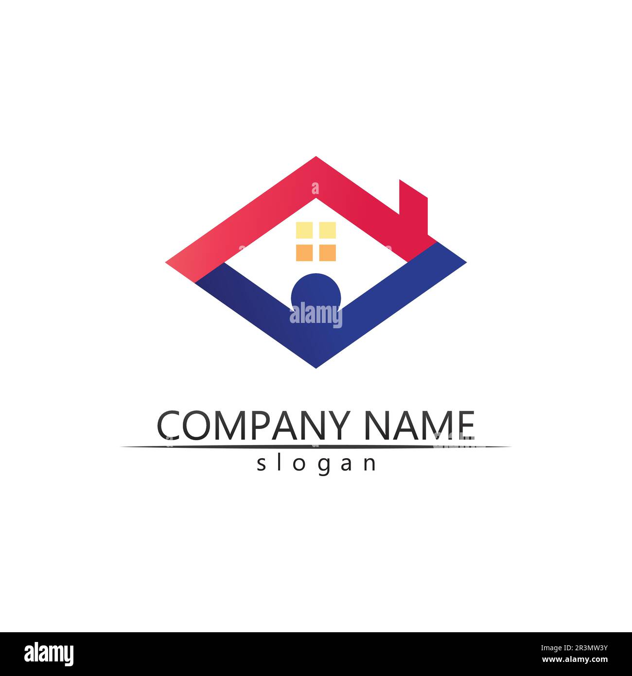 Comunità di persone care logo e modello di simboli Illustrazione Vettoriale