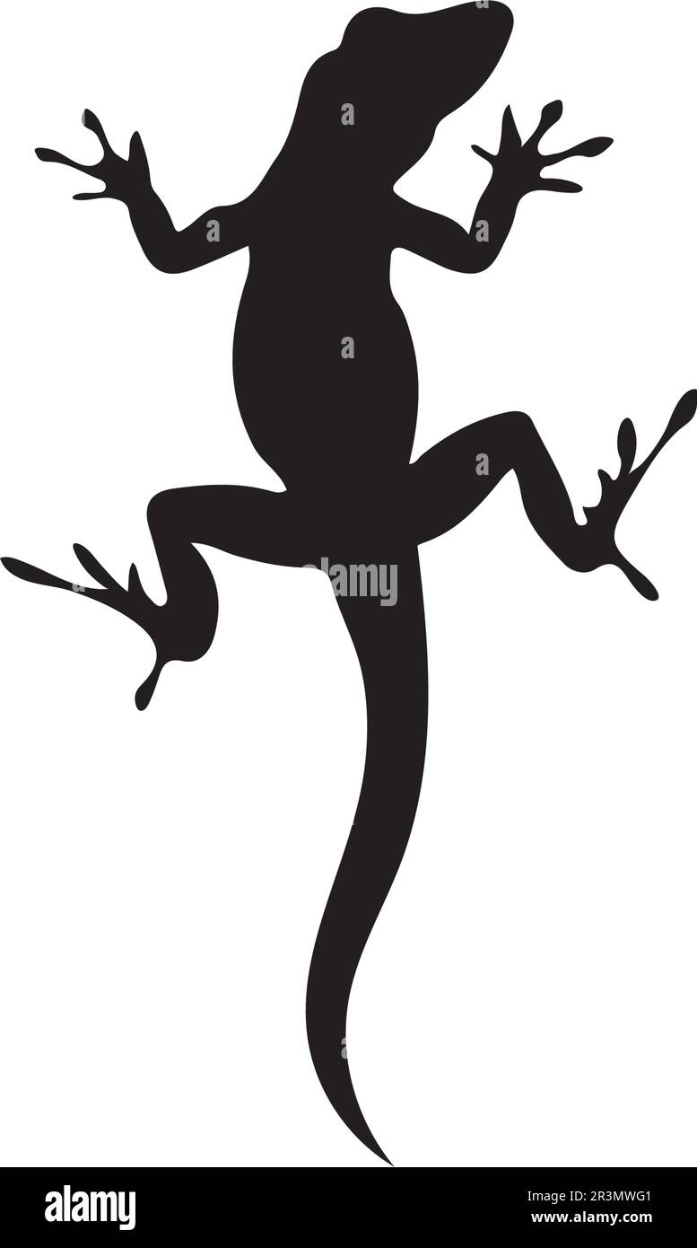 Vettore di lucertola, disegno, animale, e rettile, gecko Illustrazione Vettoriale